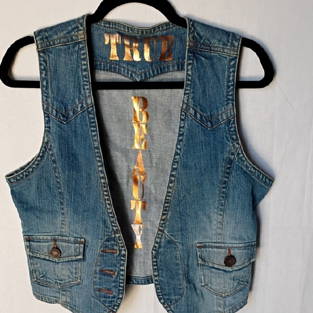 True Beauty Women's Vintage Vest Size 11/12  Retro 90's